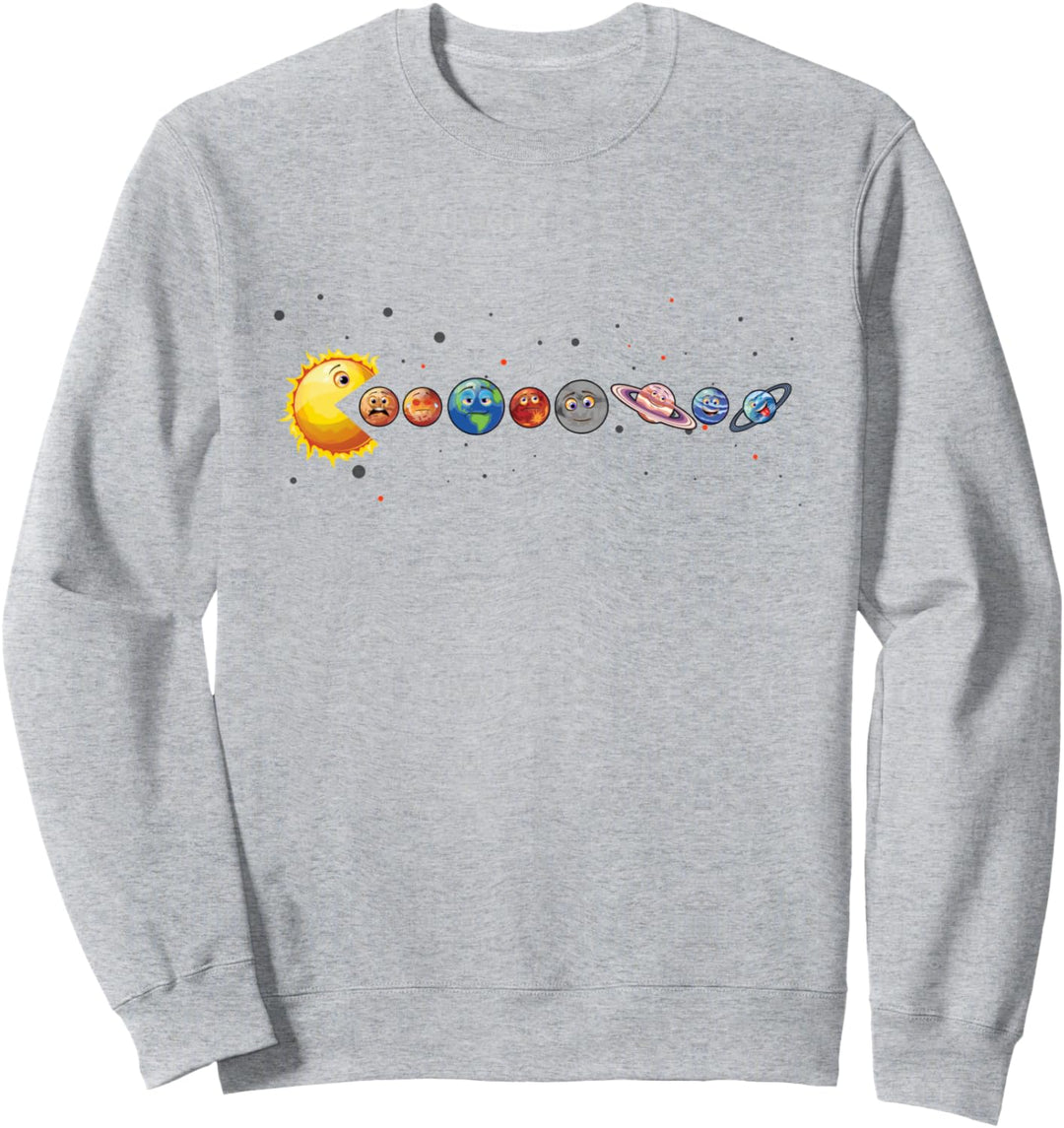 Sonne isst Planeten Sonnensystem Astronomie Astrologie Sweatshirt