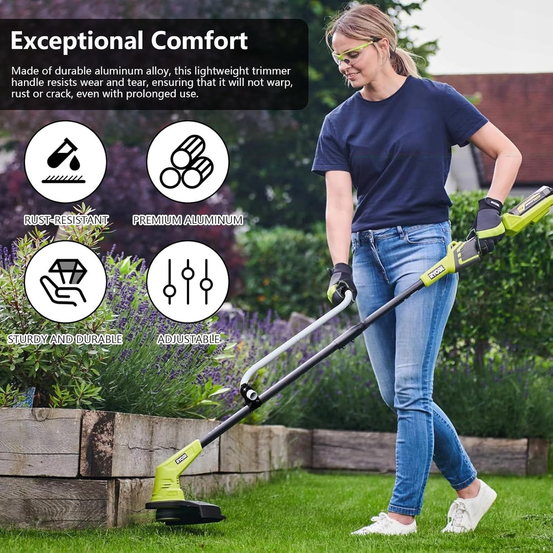 Trimmergriff, Rasentrimmer-Griff aus Aluminium, Ergonomischer Griff für Rasenmäher, Trimmer-Griffver