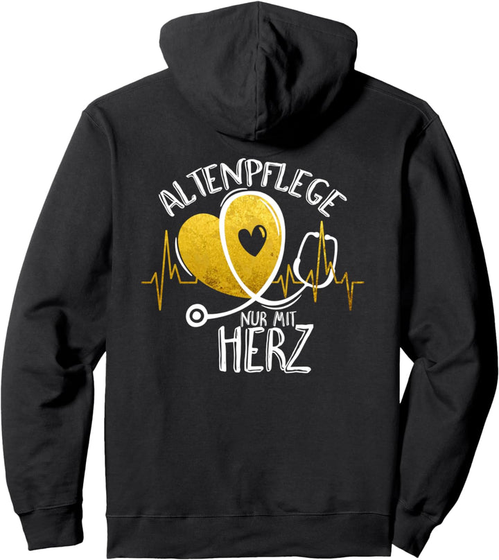 Heart Curve Stethoscope - Altenpflege 4 - Fan Fun Pullover Hoodie