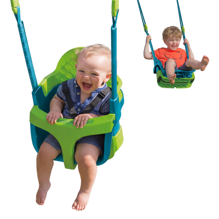 TP Toys TP900 Monate 4 in 1 Verstellbarer Quadpod Baby Schaukelsitz von 6 Motten bis Kinder 8 Jahre,