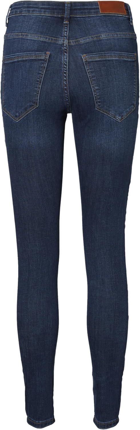 VERO MODA Female Skinny Jeans VMSOPHIA Hohe Taille Skinny Fit Jeans, Medium Blue Denim
