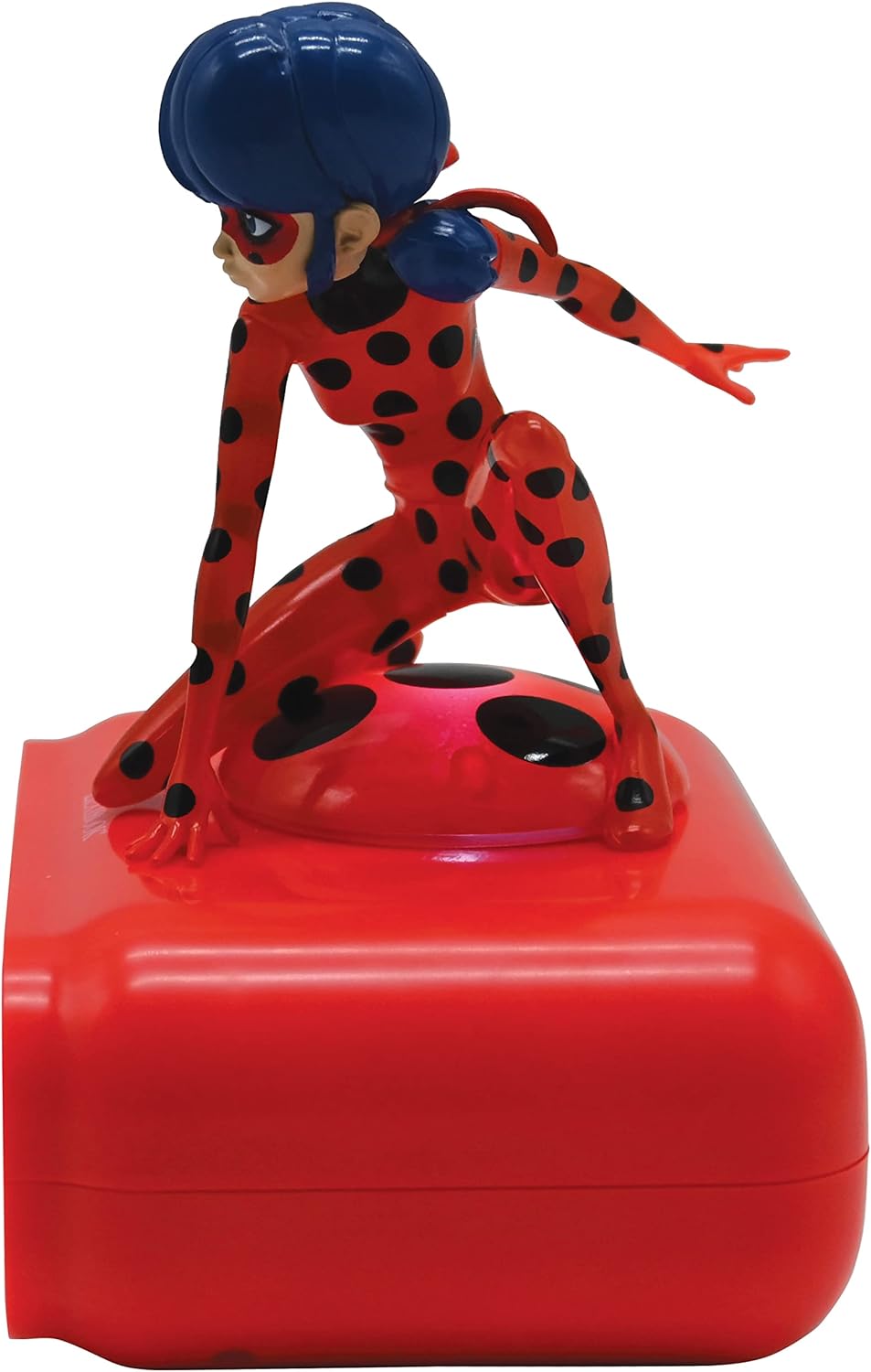 Lexibook, Miraculous Ladybug Cat Noir, Digitalwecker mit Nachtlicht, Snooze, Uhr, leuchtendes Ladybu