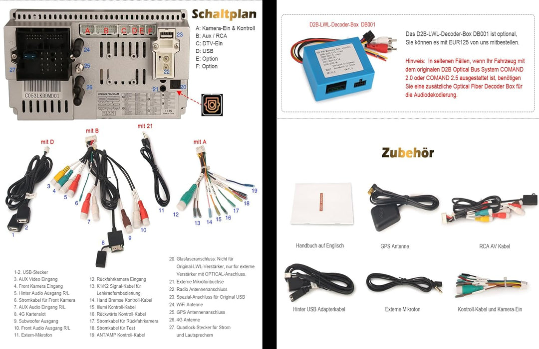 Erisin 8-Kern 4GB+64GB 8 Zoll Android 12 Autoradio mit GPS Navigationsgeräte für Mercedes Benz W209