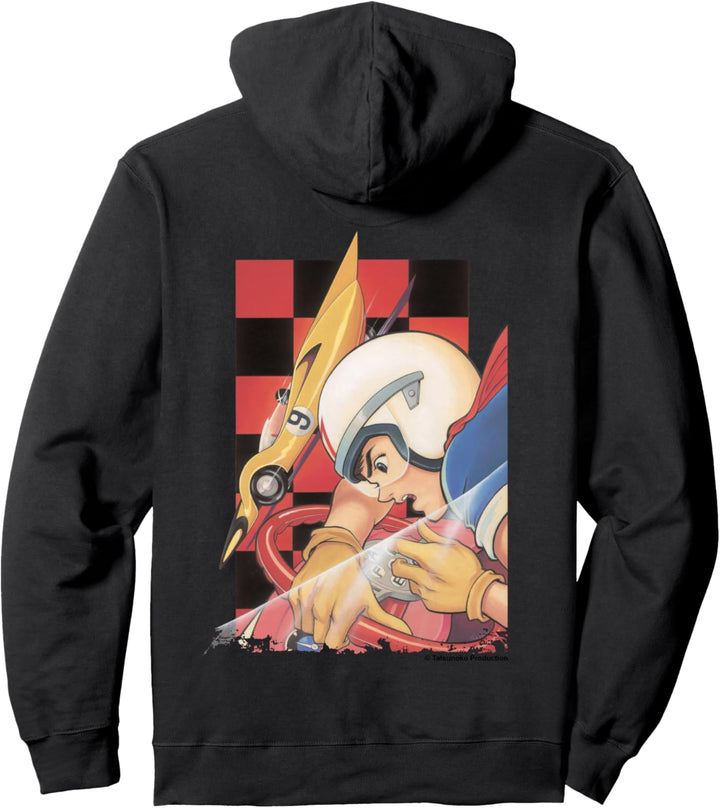 Manga Speed Racer rot kariert Pullover Hoodie