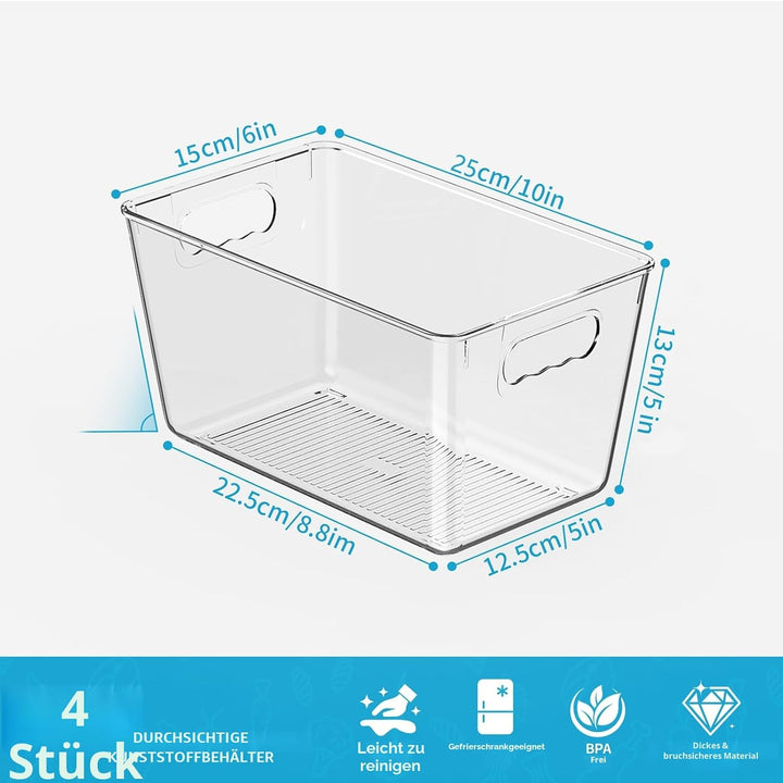 Kühlschrank Organizer, Aufbewahrung Boxen, Küchen Organizer für den Einsatz in Kühlschränken,, Schrä