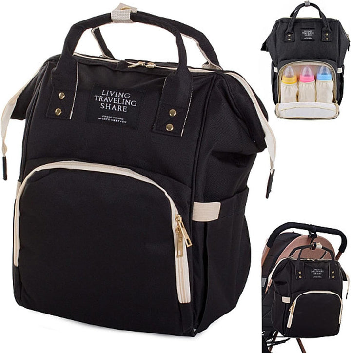 Herzberg Baby Diaper Bag - Multifunction Diaper Bag, Mommy Organized Travel Baby Bag, Essentials for