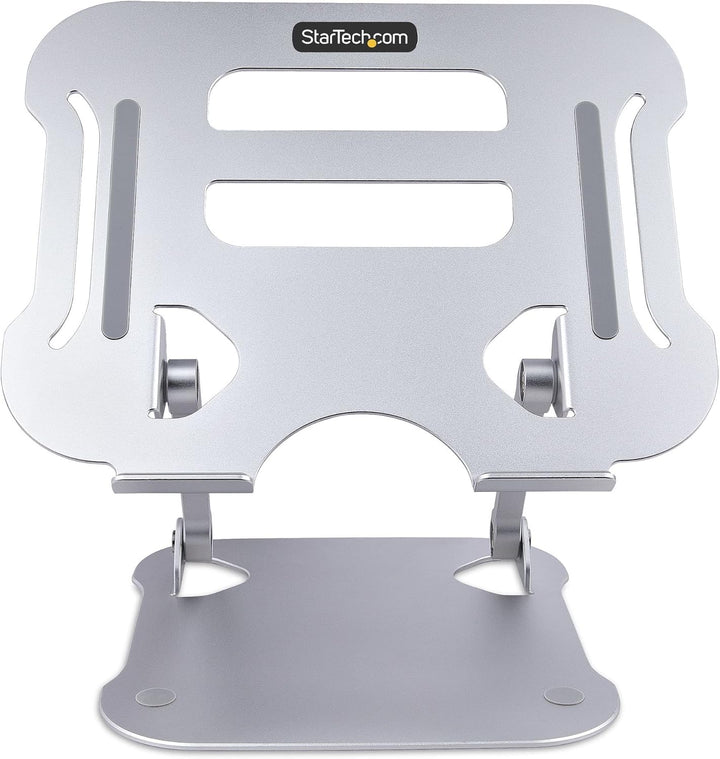 StarTech.com Tisch Laptopständer - Laptoperhöhung aus Aluminium, Tragbar, Faltbar, Schwenkbar - Trag