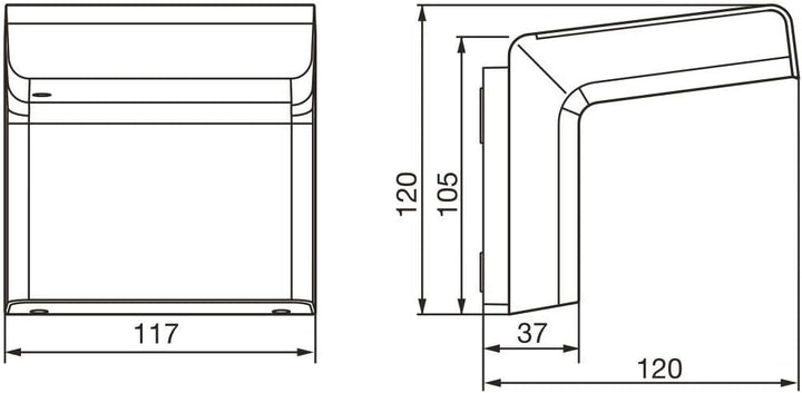 Steinel Bewegungsmelder iHF 3D KNX Anthrazit, 160° Bewegungssensor, 5m Reichweite, 3-Zonen-Erfassung