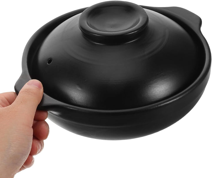 MAGICLULU Tontopf Zum Kochen Mit Deckel Terrakotta-Auflaufform Für Koreanisches Tonkochtopf Für Reis