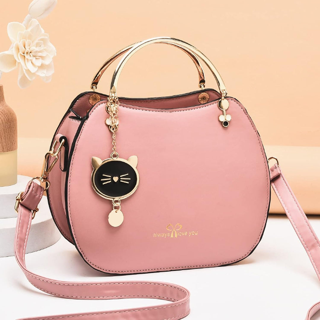 NICOLE &amp; DORIS Runde Umhängetasche Damen Handtasche Klein Tasche Mode Crossbody Bag Damen PU Leder H