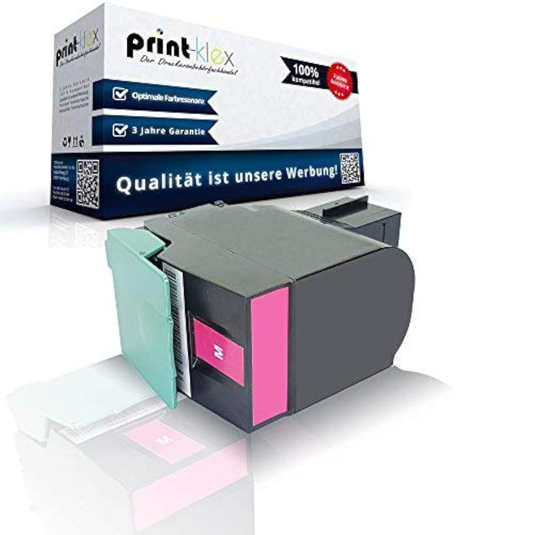 Print-Klex Tonerkartusche kompatibel für Lexmark CX317 CX317dn CX417de CX517de 71B20M0 71B0030 Rot M