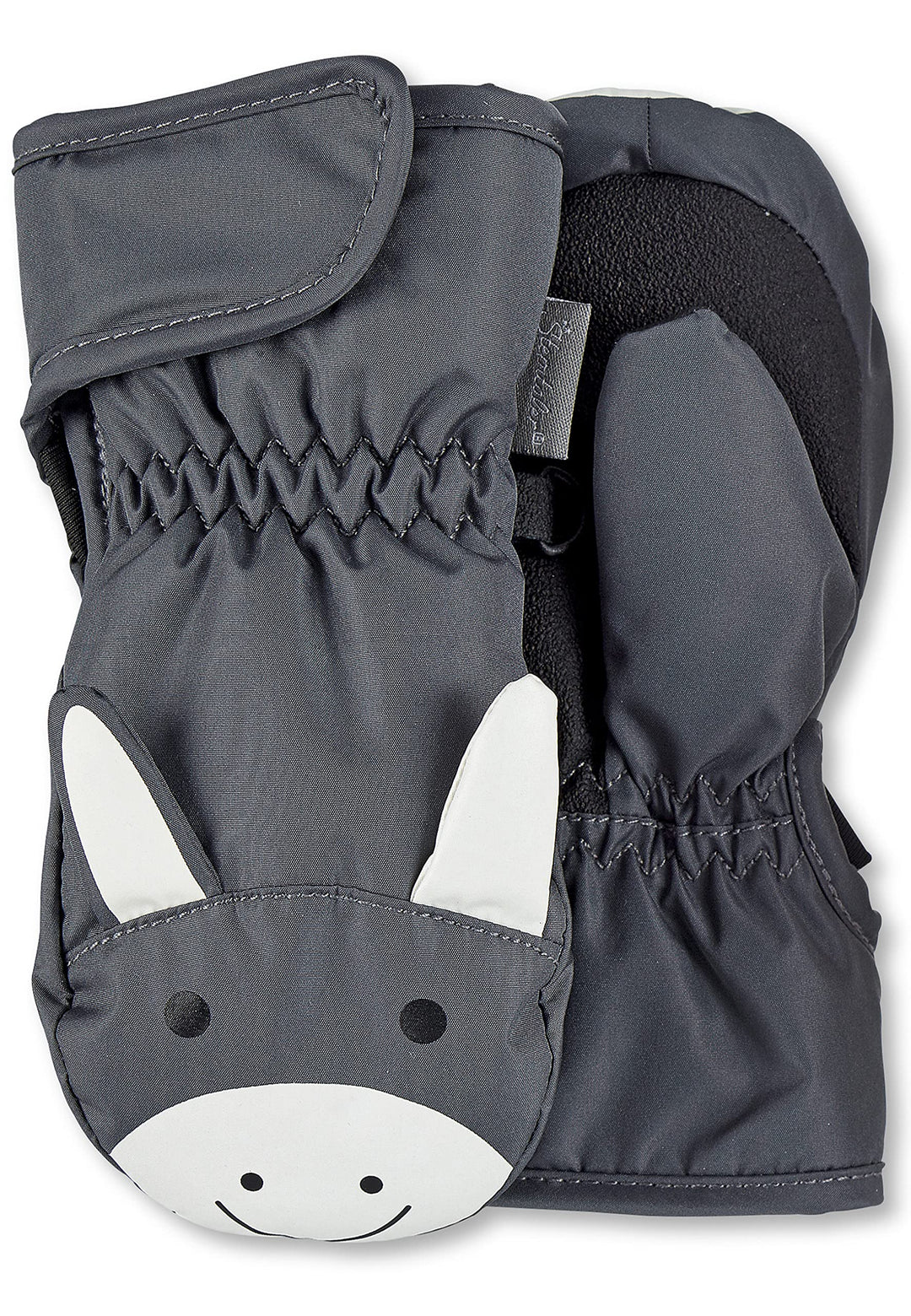 Sterntaler Unisex Kinder Fäustel Baby Fäustling Esel Emmi 2 Dunkelgrau, 2 Dunkelgrau
