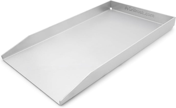 Grillrost.com Das Original Edelstahl Grillplatte | Plancha 44,3x26cm - passend für Weber Spirit | 4m