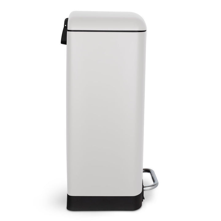 Les Collectors Mülleimer N°728, 30 L, passend für 30–50-Liter-Säcke, Küchen-Tretabfalleimer Edelstah