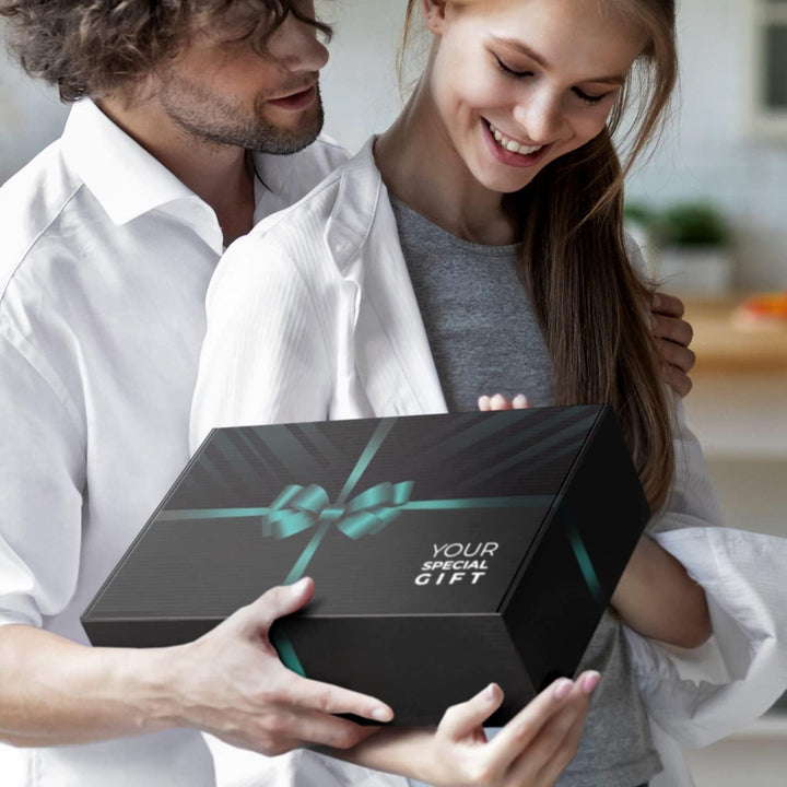 Maverton 6er Weinset in Geschenkbox mit Aufdruck - Flaschenöffner Set - elektrischer Weinöffner - We