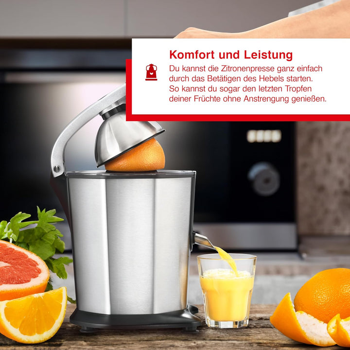 Solis Citrus Juicer 8453 Zitruspresse Elektrisch - Zitronenpresse - Orangenpresse - Einfache Startau