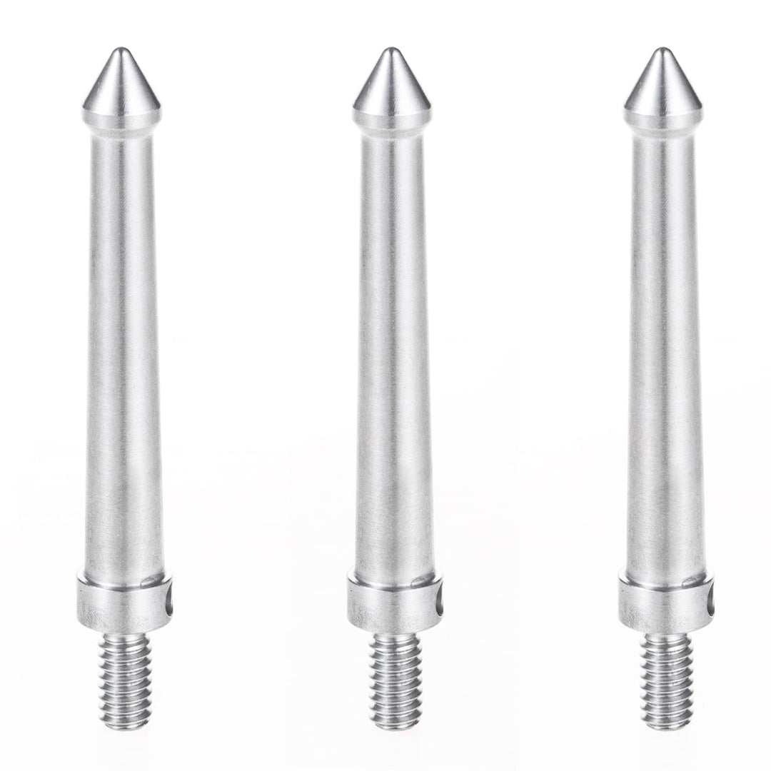 Selens Stativ Spike mit 1/4" Gewindeloch 3 Stück, Edelstahl Kamerastativ Spikes Füsse Lange Stativge
