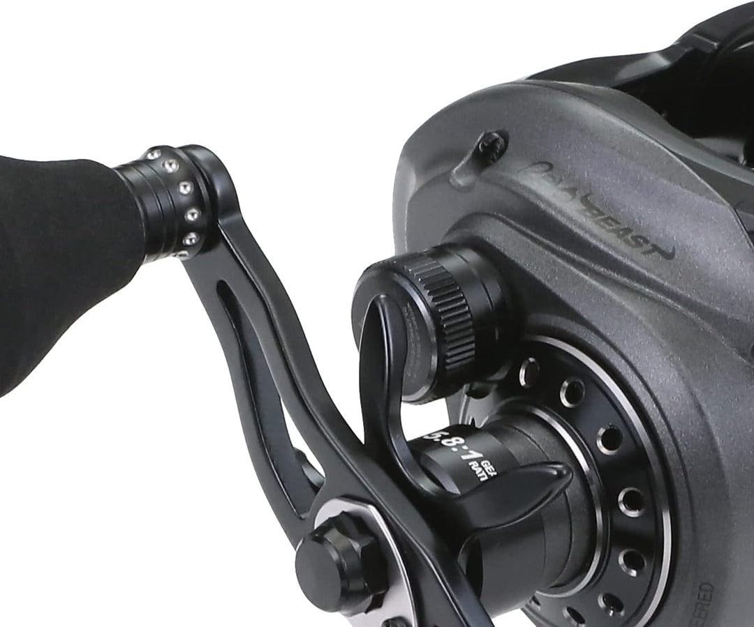 Abu Garcia Revo Beast Low Profile Baitcastrolle – Süsswasser-Raubfischrolle für grosse Hechte, Zande