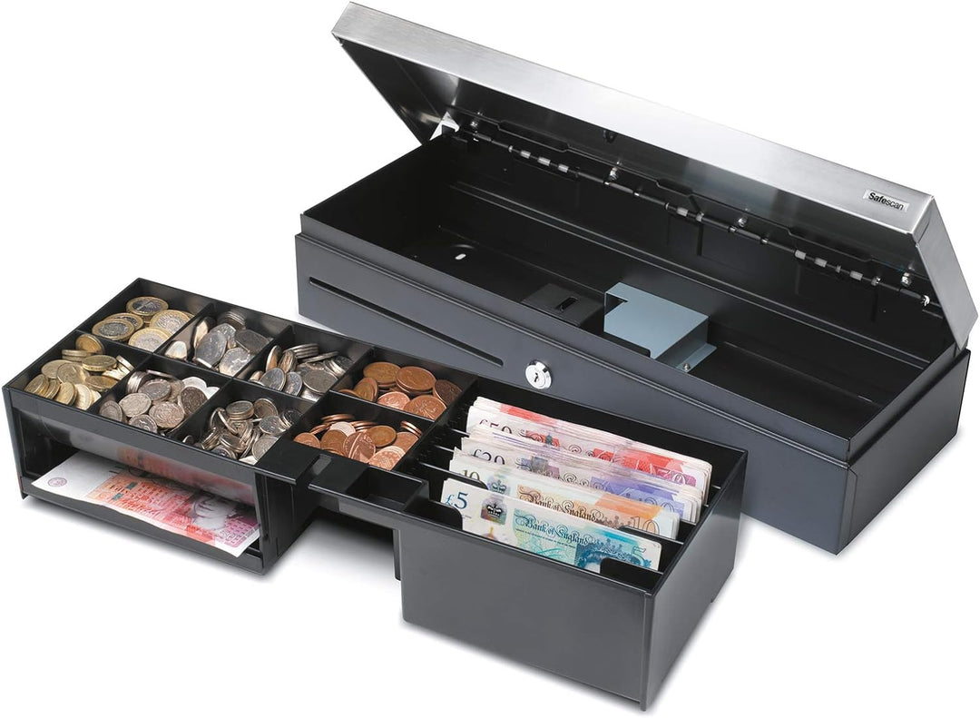 Safescan 4617T verstellbarer Kassenladeneinsatz zur Optimierung Ihrer Kassenlade - mit 6 Fächern für