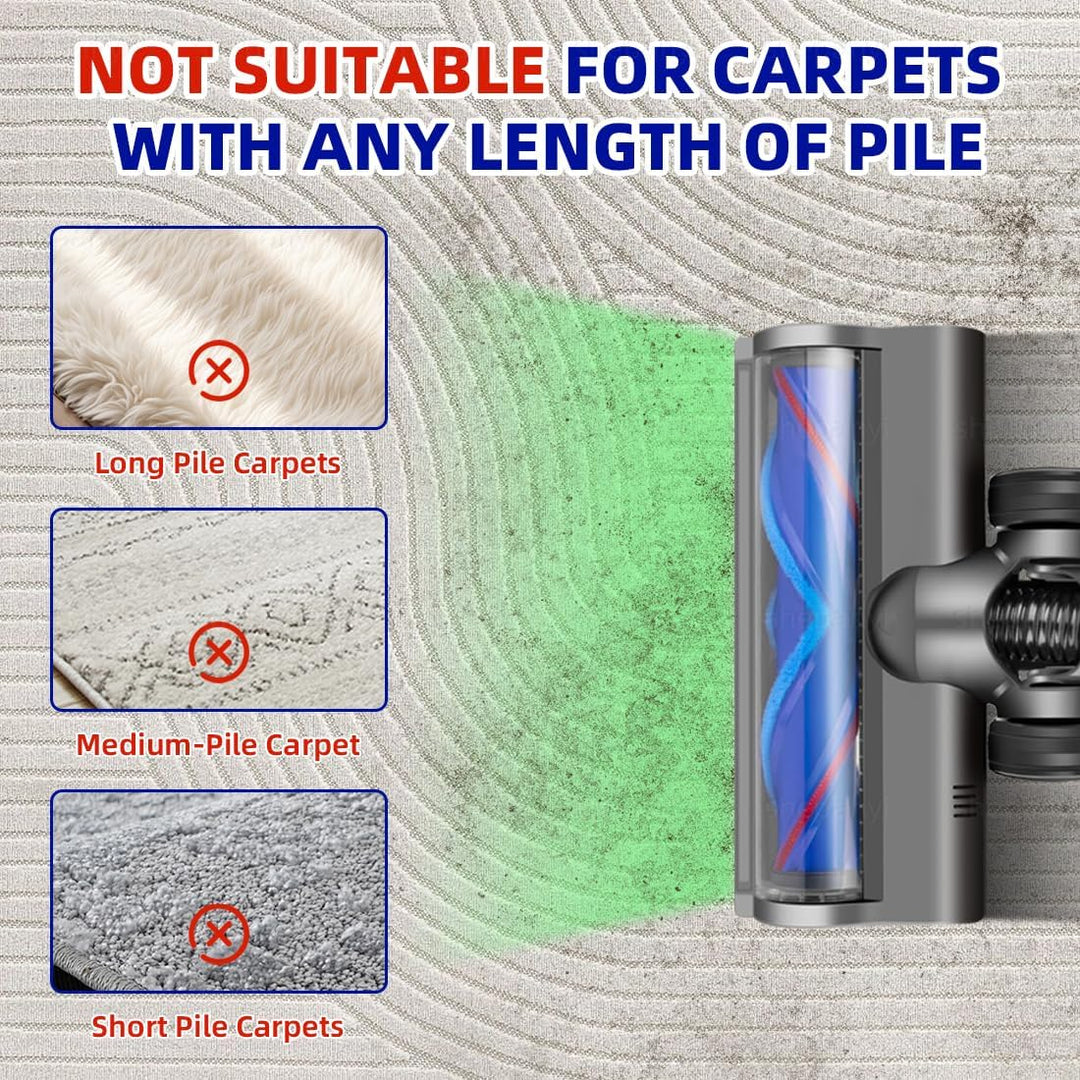LED Light Bodenbürste Kompatibel für Dyson V6 DC58 DC59 DC62 DC72 DC74 SV04 SV06 SV09 Staubsauger,St