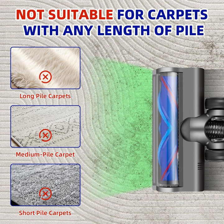 LED Light Bodenbürste Kompatibel für Dyson V6 DC58 DC59 DC62 DC72 DC74 SV04 SV06 SV09 Staubsauger,St