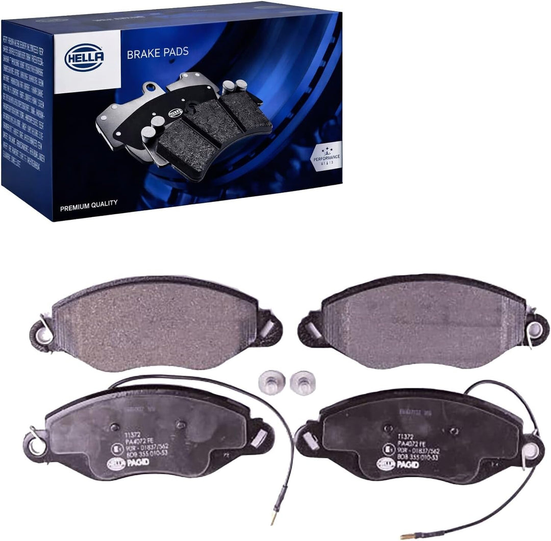 HELLA PAGID 8DB 355 010-531 Bremsbelagsatz - T1372 - Dicke/Stärke: 17.7mm - Bremssystem: Bosch - mit