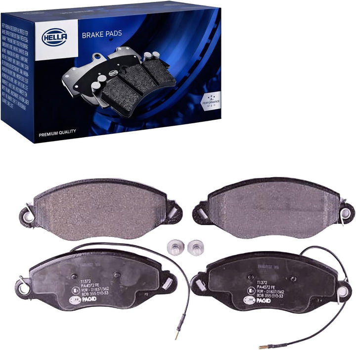 HELLA PAGID 8DB 355 010-531 Bremsbelagsatz - T1372 - Dicke/Stärke: 17.7mm - Bremssystem: Bosch - mit