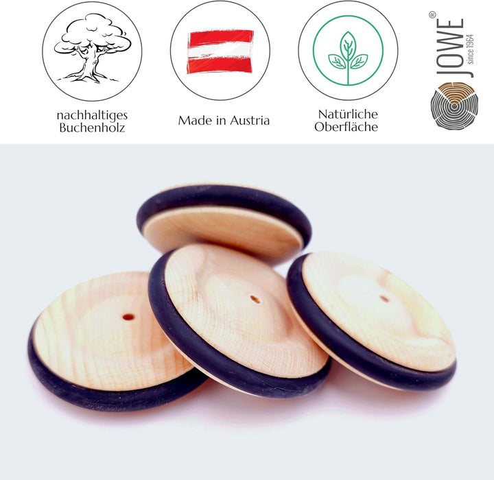Holzrad aus Buche mit Gummireifen 140mm, 1 Stk - Räder aus Holz made in Austria 140 mm, 140 mm