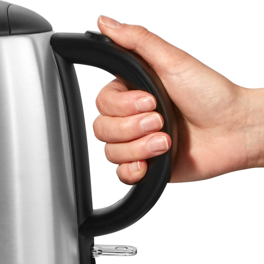 Wasserkocher - MELITTA - Prime Aqua mini Top, Edelstahl, 1,0 L, 2200 W, externe Wasserstandsanzeige,