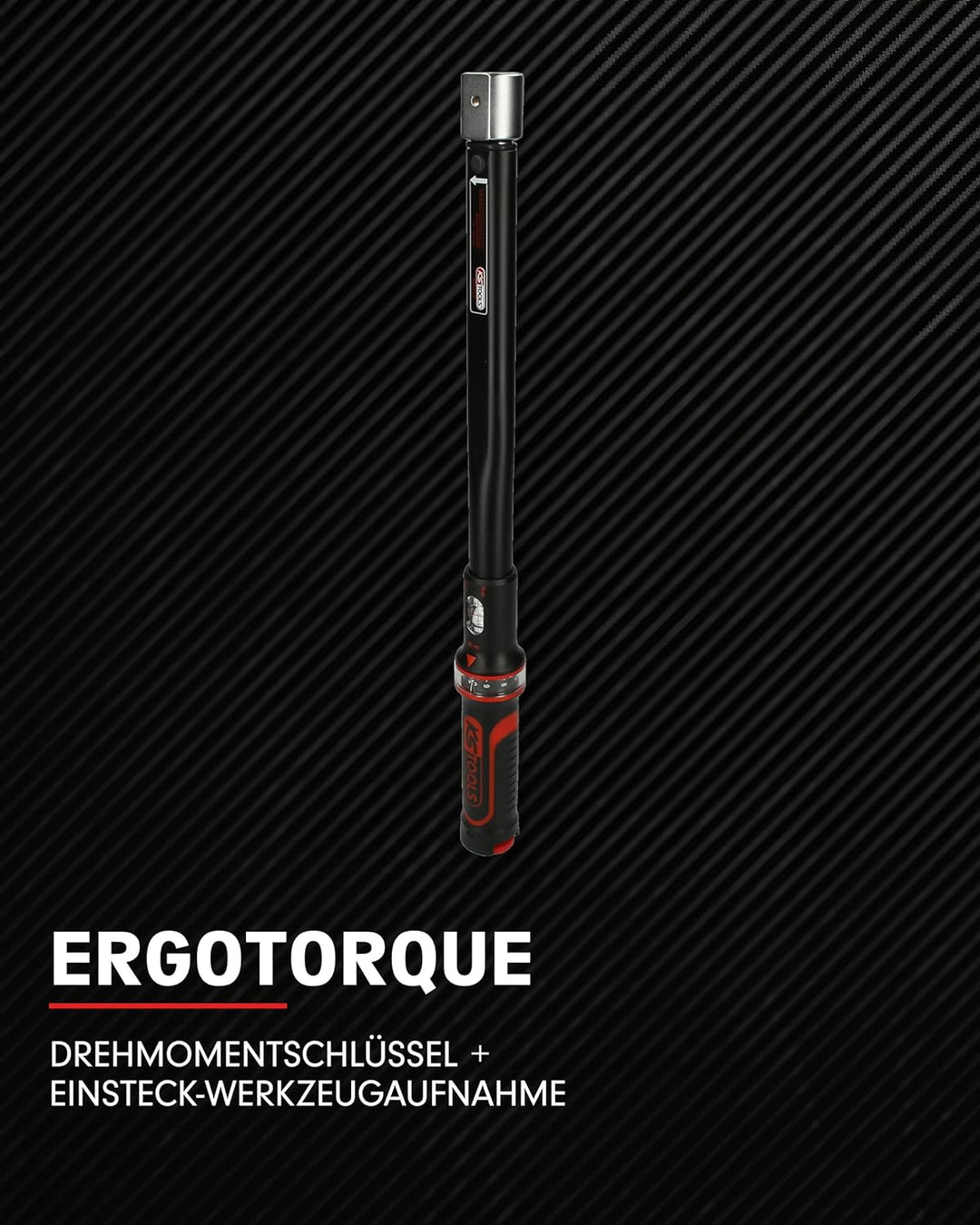 KS Tools Einsteck Drehmomentschlüssel 14x18 mm ERGOTORQUEprecision 516.1633 I 20-100 Nm I Mit Doppel
