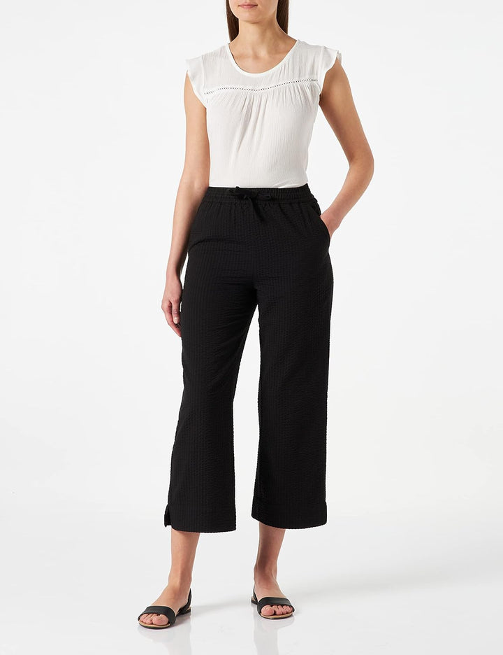 PART TWO Damen Prikkepw Pa Pants Easy Fit Hose 38 Schwarz, 38 Schwarz
