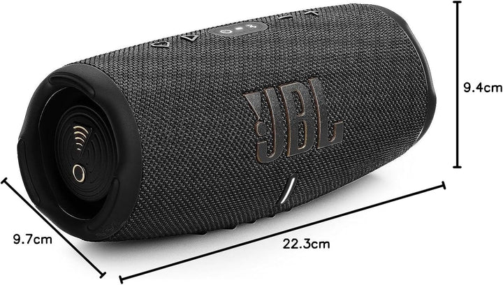 JBL Charge 5 Drahtlose tragbare drahtlose Lautsprecher Wi-Fi Schwarz, Schwarz