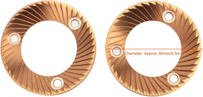 2pcs Coffee Mühle Flat Burr, 64 mm Titanschildermulti -Purpon Flat Burr für DF64 DF64P DF64E DF64V f