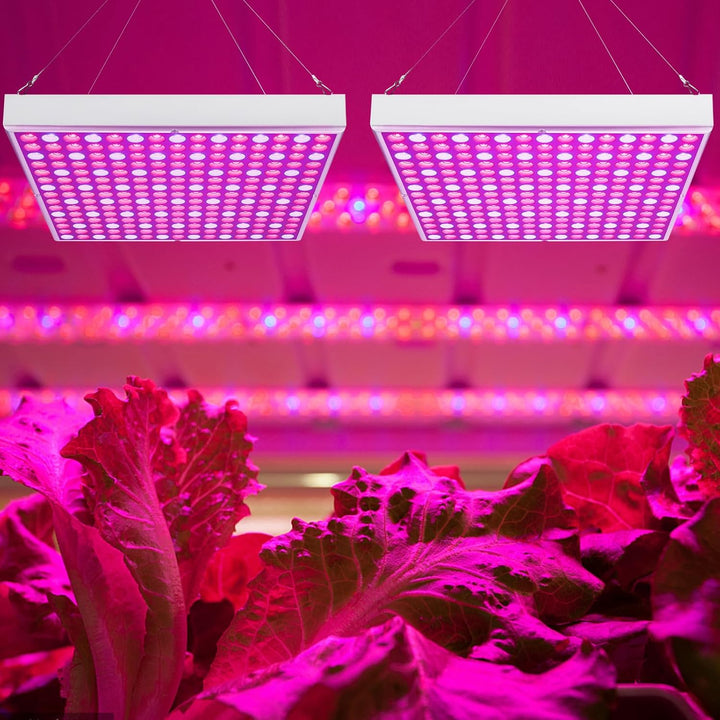 Cecaylie 2x45W LED Pflanzenlampe Vollspektrum, LED Grow Light Pflanzenlicht Led Grow Lamp, 225PCS LE