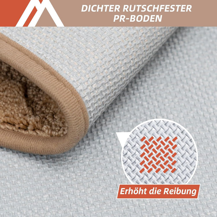 COSY HOMEER Fussmatte Innen 50 x 80 cm, Schmutzfangmatte Waschbar 1,5 cm Dicke, Eingangsteppich Saub