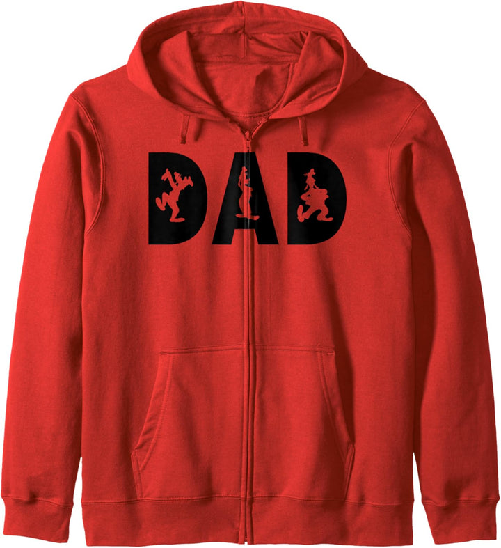 Disney Mickey And Friends Goofy Dad Silhouette Text Kapuzenjacke