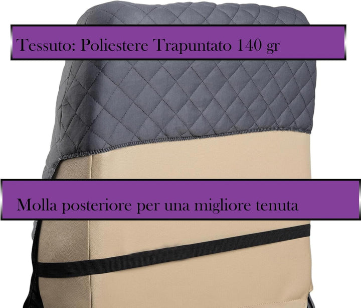 Lupex Shop Trap MCH coprisedili trapuntati, Mimetico Chiaro, Set Di 6