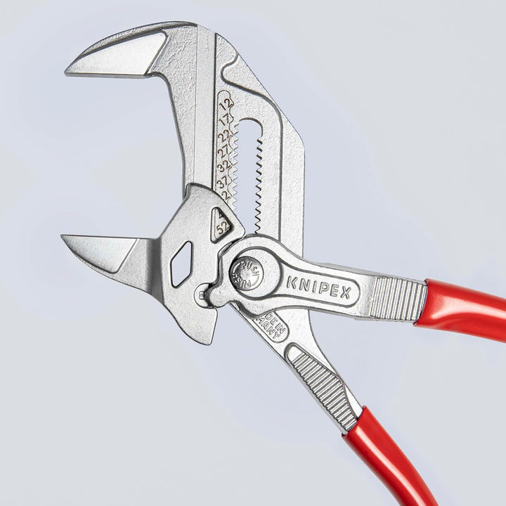 KNIPEX Zangenschlüssel, Multi-Schraubenschlüssel, Chrom-Vanadium, Rostschutz verchromt, 250 mm, 86 0