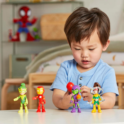 Marvel Spidey und Seine Super-Freunde, Freunde & Schurken Set, Action-Figurenset Helden & Bösewichte