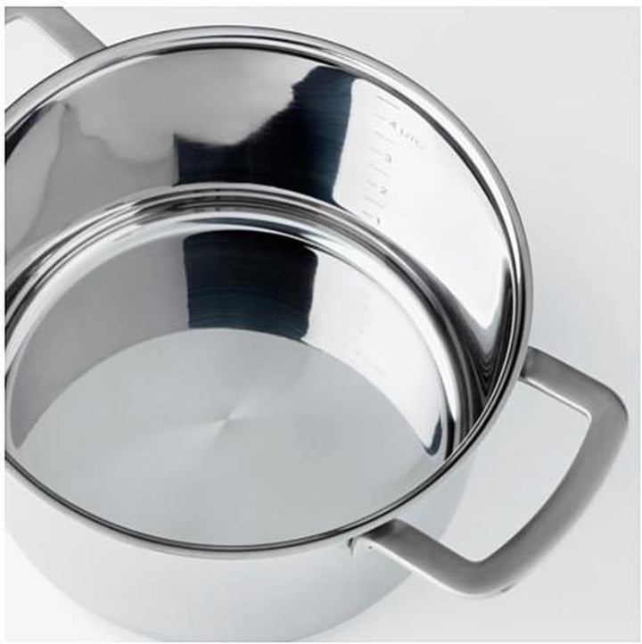 IKEA Ikea 365+ Topf mit Deckel, 8,0 l, Edelstahl