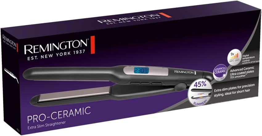 Remington Glätteisen [extra schmale Platten: für kurzes Haar, Pixies, Pony, Bart & kleine Locken] Ha