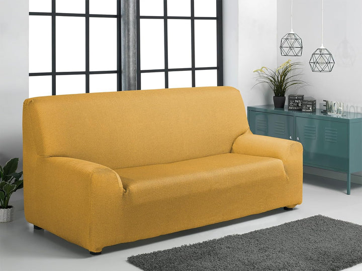 Martina Home Tunez, elastischer Sofabezug 4 Plätze 4 Plazas (240-270 cm) Senf Senf 4 Plätze, Senf 4