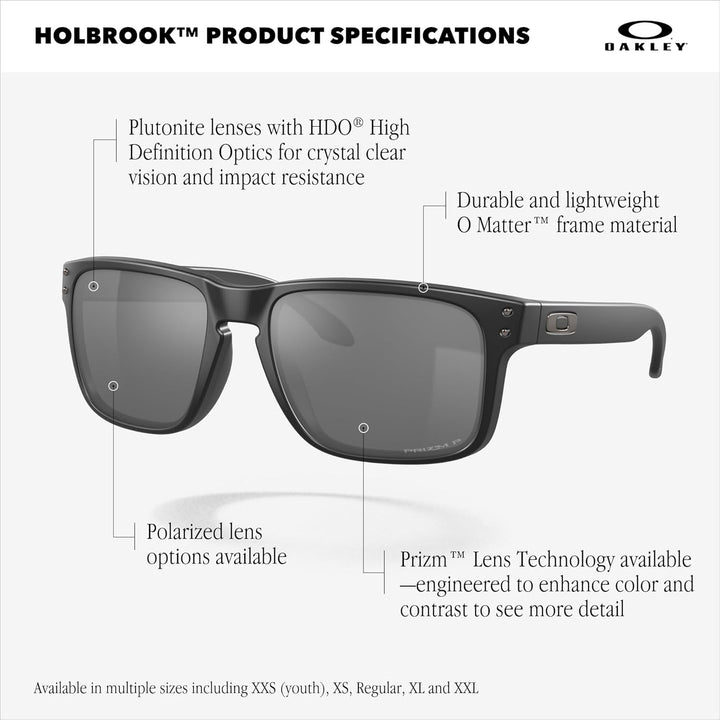 Oakley Herren Holbrook XL 941705 Sonnenbrille, Mehrfarbig (Matte Black), 59