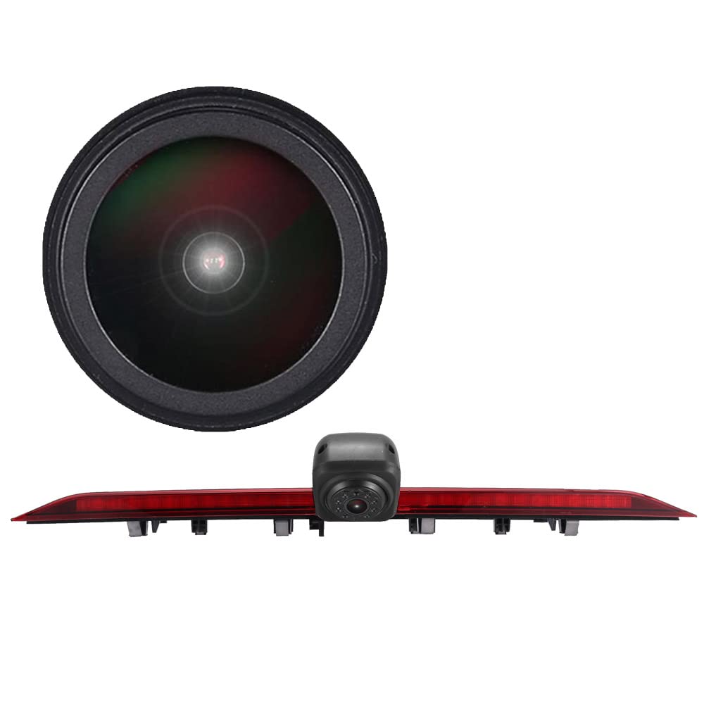 Berlingan 18mm Linse Top Qualität Auto Drittes Dach Original-Bremslicht-Rückfahrkamera, Ersatz für V
