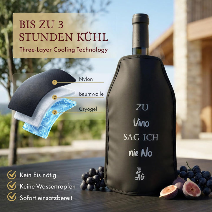 AG Kühlmanschette, Set aus 2 Kühlern, Weinkühler, Flaschenkühler, Sektkühler, Edel und hochwertig mi