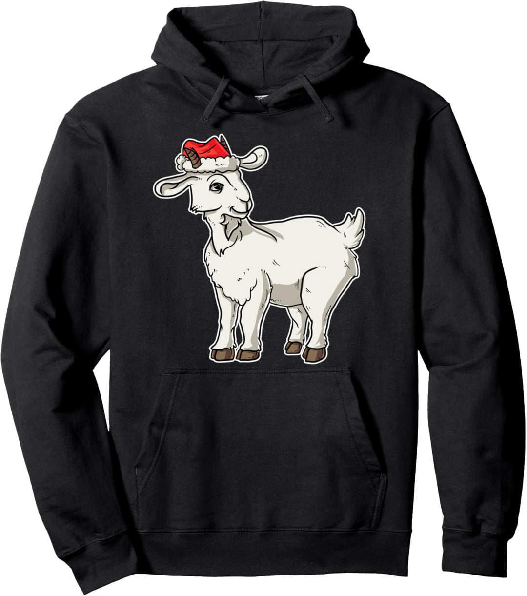 Weihnachts Outfit Weihnachtspullover Damen Familie Ziege Pullover Hoodie