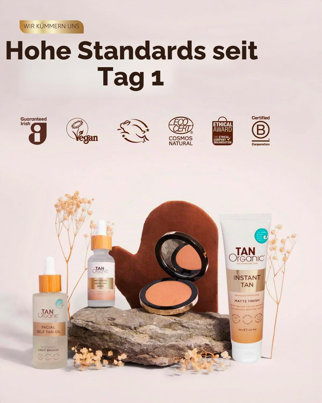 TanOrganic: Selbstbräunungs-Mousse, natürliche Inhaltsstoffe, zertifizierte organische Inhaltsstoffe