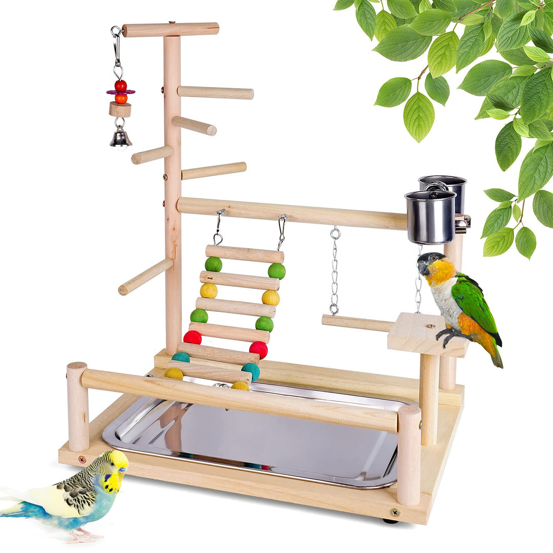 Bird Playground Wood, Parrot Playstand, Spielzeug, käfig, Spielplatz, Nymphensittich Spielzeug, Voge