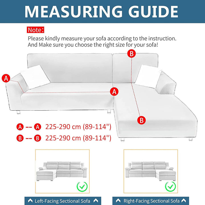 JHLD Sofabezug L Form, Stretch Sofabezug Samt L-förmiger Sofabezug Weiche Anti-rutsch Sofa Überwürfe