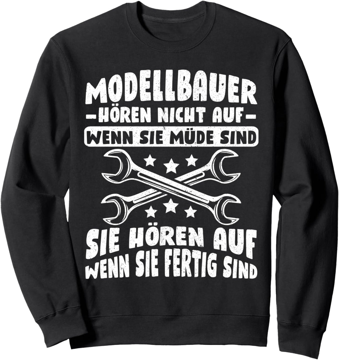 Modellbau Modellflugzeug Modelleisenbahn - Modellbauer Sweatshirt